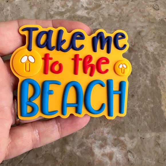 Charms Take Me to The Beach Bogg Bag Charm -new - Picture 5 of 6
